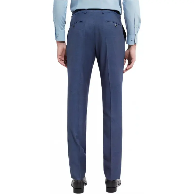 SAINT ANGELO Suit Trouser Men's Turquoise Double-Lined Plaid-2