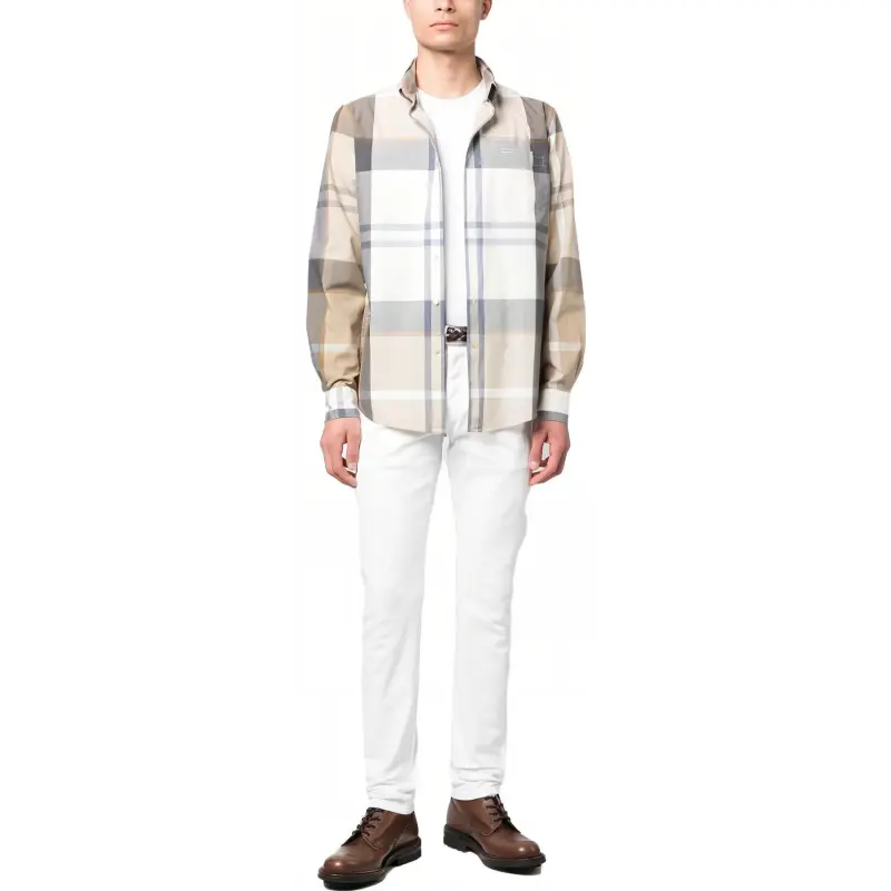 BARBOUR Long sleeve Plaid Cotton Shirt-3