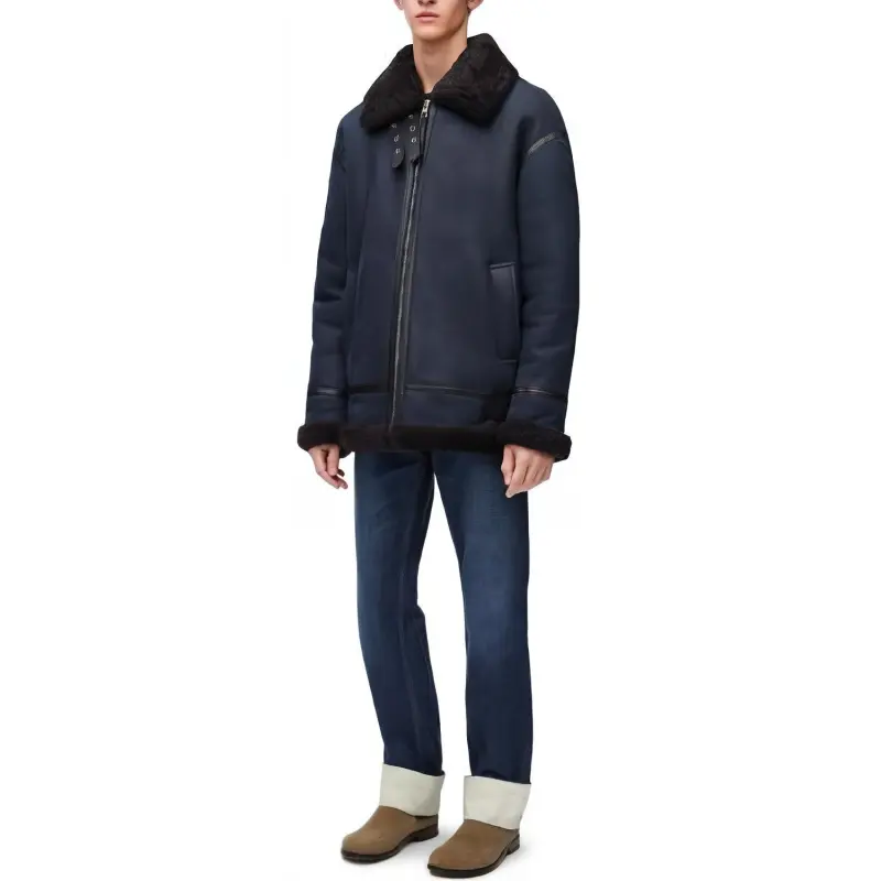 LOEWE Jackets & Coats Men's Navy Blue-3
