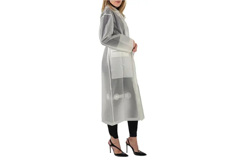 Burberry Trench Coats Women's White-3