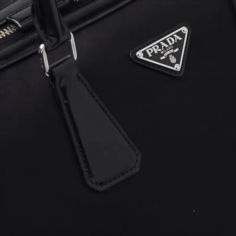 PRADA Recycled Nylon Luggage Bag Travel Bag Men's-4