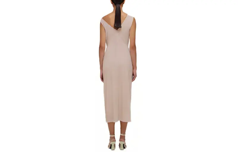 Self portrait Sleeveless Dress Women's Light Coffee-3