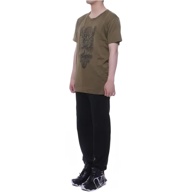 BALMAIN T Shirts Men Brown-3