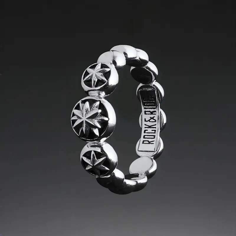 ROCK&RIDE 925 Sterling Silver Rings Unisex-2