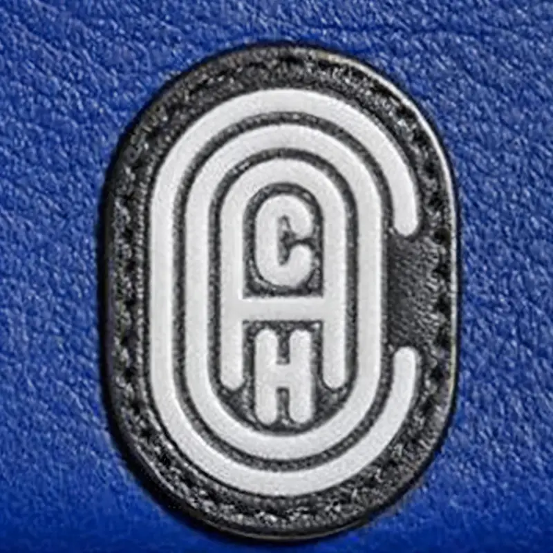 COACH Card Case Cow Leather Card Holder Men's Blue-4