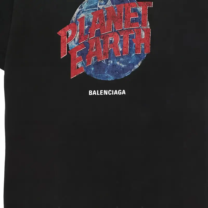 Balenciaga Graphic Printed Crewneck T Shirt-4