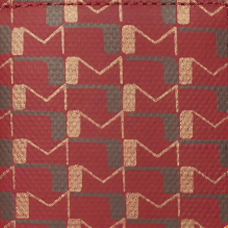 Moynat Canvas And Striped Jacquard Printing Card Holder Men's Red/Green/Orange-2