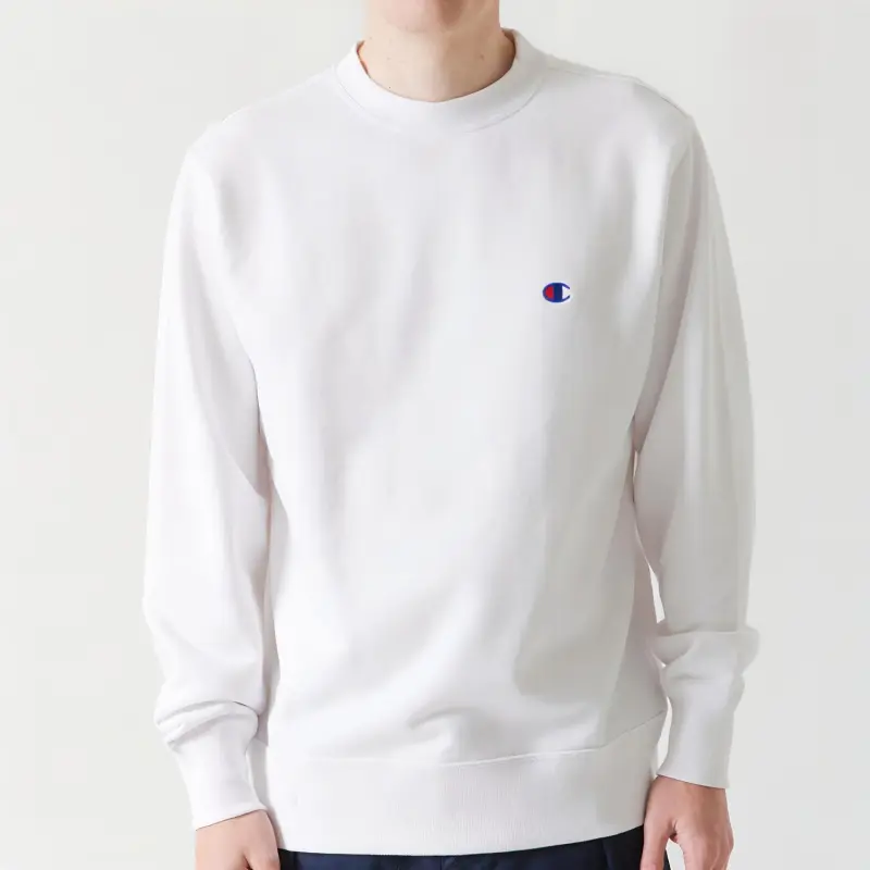 Champion Sweatshirt Japan Version Unisex White-6