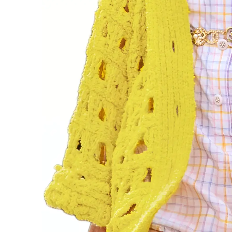 CHANEL Jackets Coats Women's Yellow-5