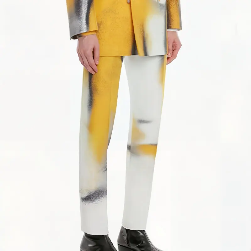 Alexander McQueen Casual Pants Men Yellow-4