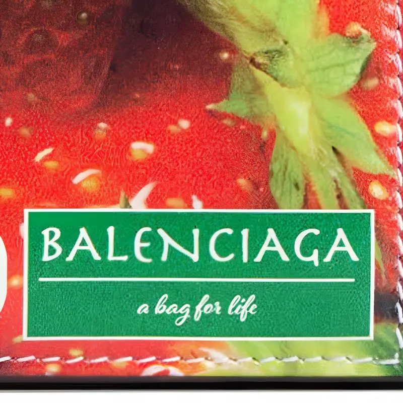 Balenciaga Cow Leather Wallet Mini Men's Red-3