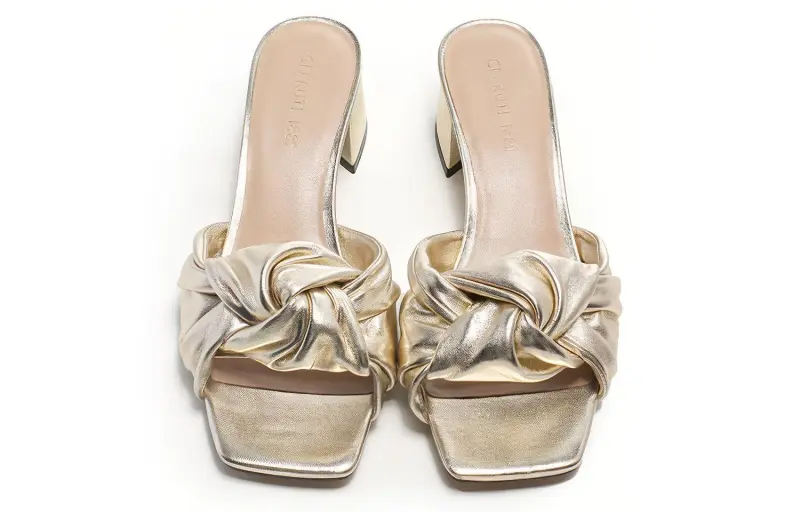 CERRUTI 1881 Rubber Sole Slide Slippers Women's Light Gold-2