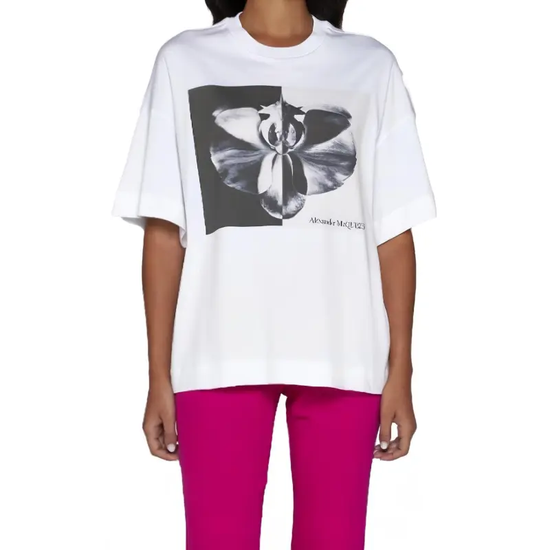 Alexander McQueen Graphic Printed Crewneck T Shirt-1
