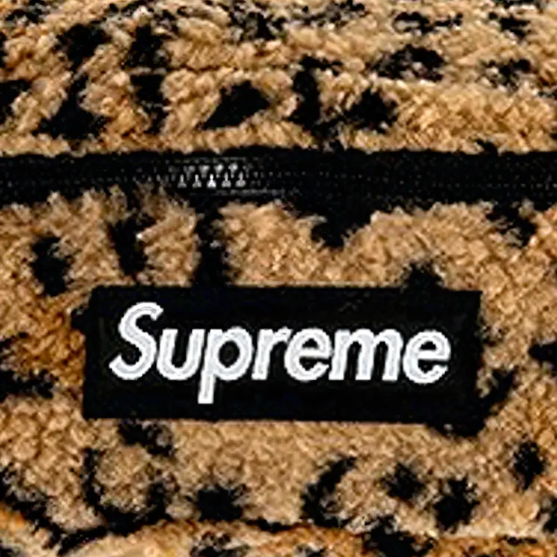 Supreme Fleece Polyester Fanny Pack Regular Unisex Brown-2