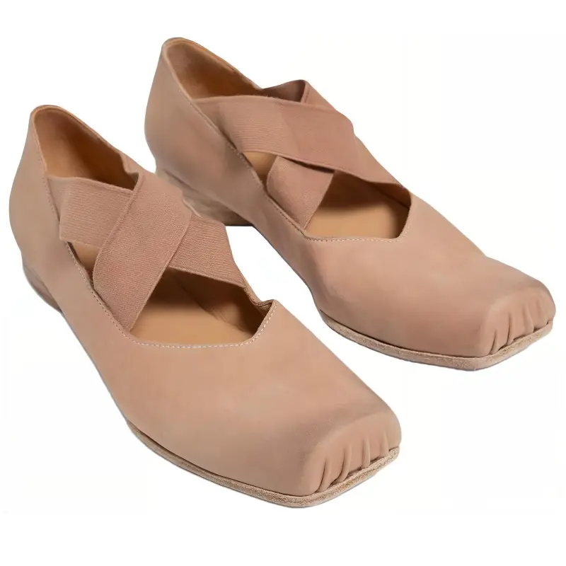 UMA WANG Crossed Strap Ballerinas-3