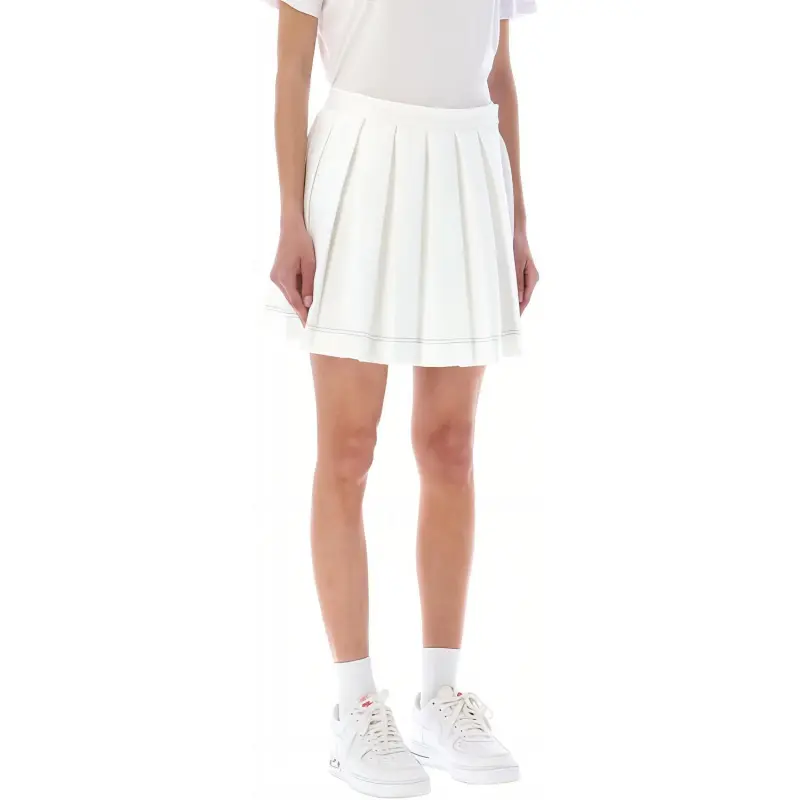 LACOSTE Casual Short Skirts Women's White-1