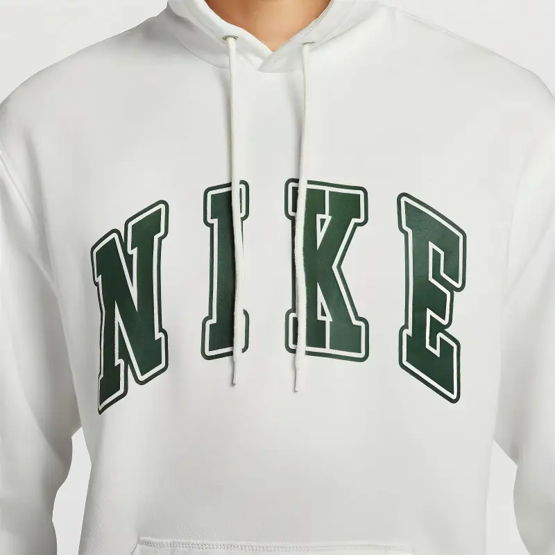 Nike Club Sweatshirt Men's Sail White/Fir Green-5
