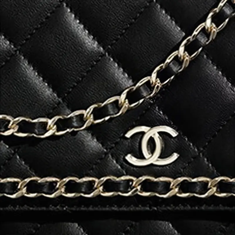 CHANEL 19Bag Lambskin Flap Bag, Chain Bag, Shoulder Bag Women's Black-4