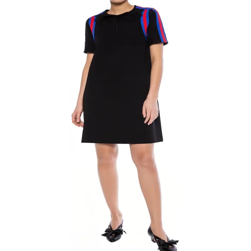GUCCI Short Sleeved Dresses Women's Black-1