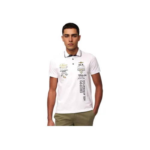 AERONAUTICA MILITARE 아이보리 남성 폴로 셔츠
