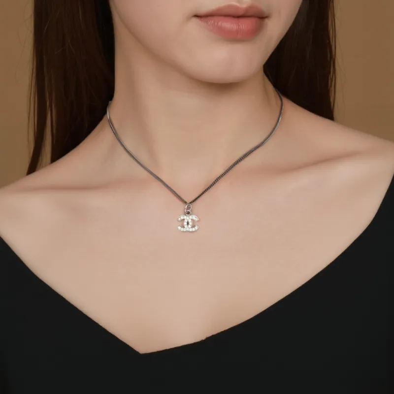 CHANEL 2019 Cc Rhinestone embellished Necklace-2