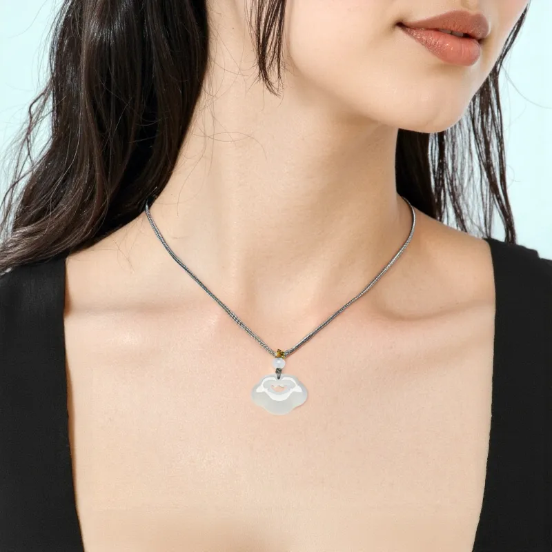 ZHOU LIU FU Chalcedony Necklaces Unisex-4