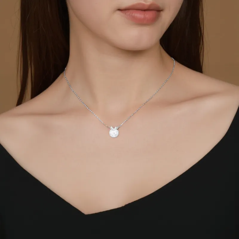 Swarovski Bella Crystal, Rhodium Plated Necklaces Women's-3