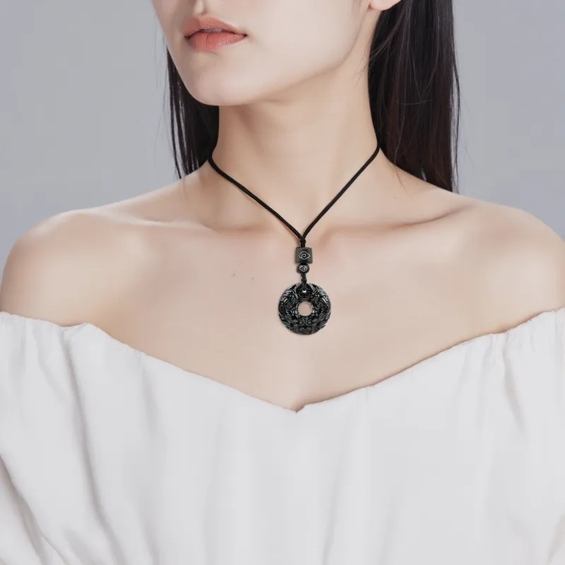 SIMPLE JOYS Obsidian Jewelry Unisex-3