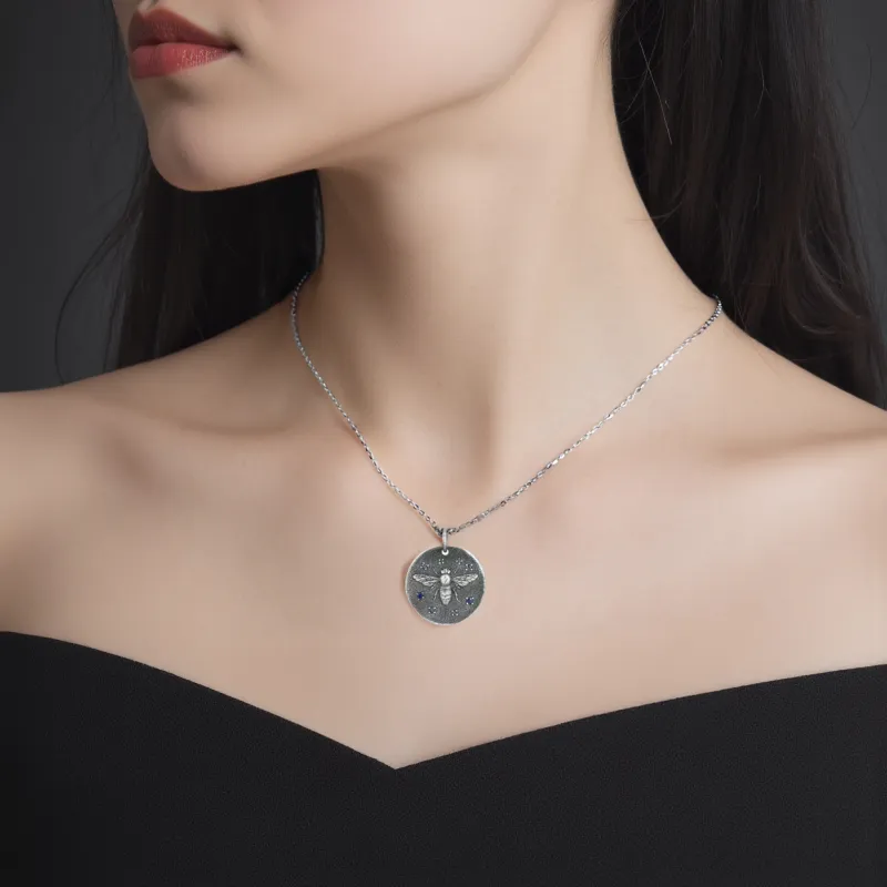 Ruibeila 925 Sterling Silver Necklaces Unisex-5