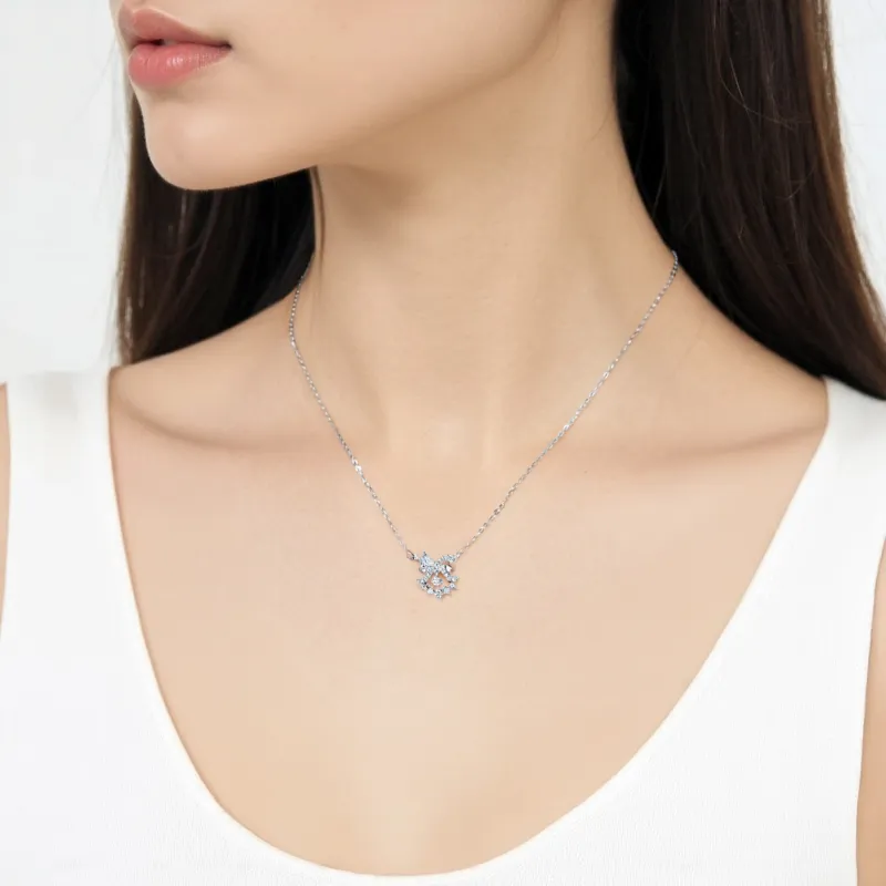KADER 925 Sterling Silver Necklaces Women's Silver Gift Box Sets-6