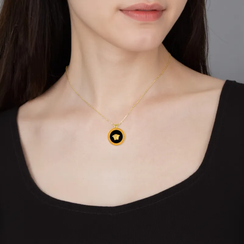 VERSACE Medusa Pendant Necklace-3