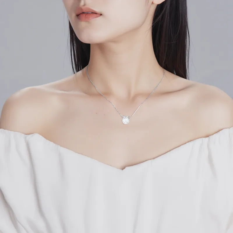 Swarovski Bella Crystal, Rhodium Plated Necklaces Women's-2
