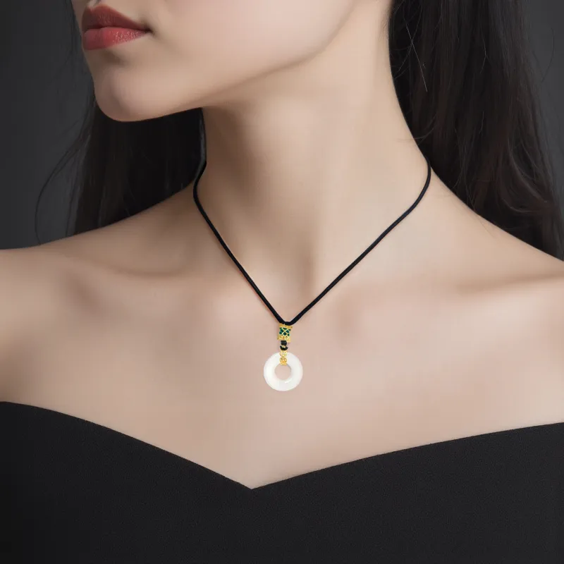Zhou Jifeng Chalcedony Necklaces Unisex-4