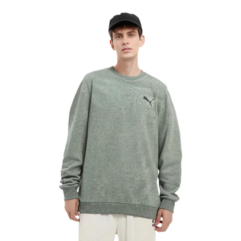 PUMA ESS Sweatshirts Men Gray-1