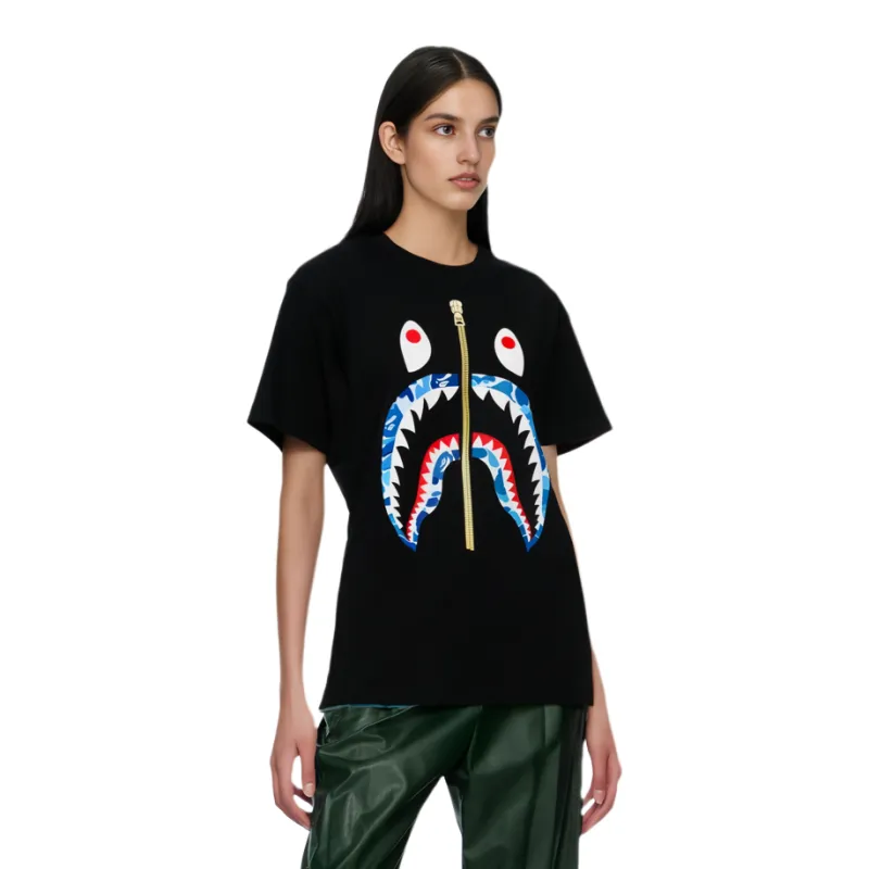 Bape Abc Gold Zip Shark Tee-1