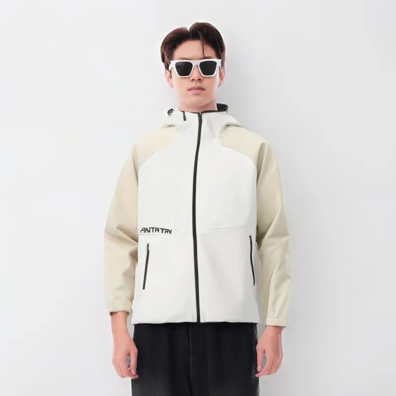 Anta Variety Training Collection Jackets & Coats Men's Wheat Grain Gray/Plain Khaki-4