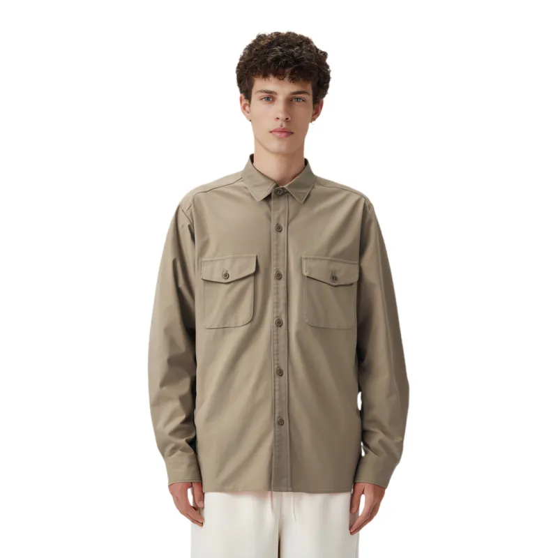 UNIQLO Shirts Men Beige-1