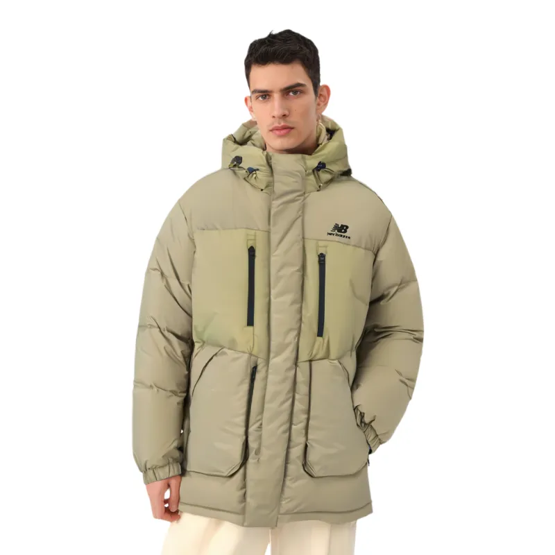 New Balance Down Jackets Men Khaki-3