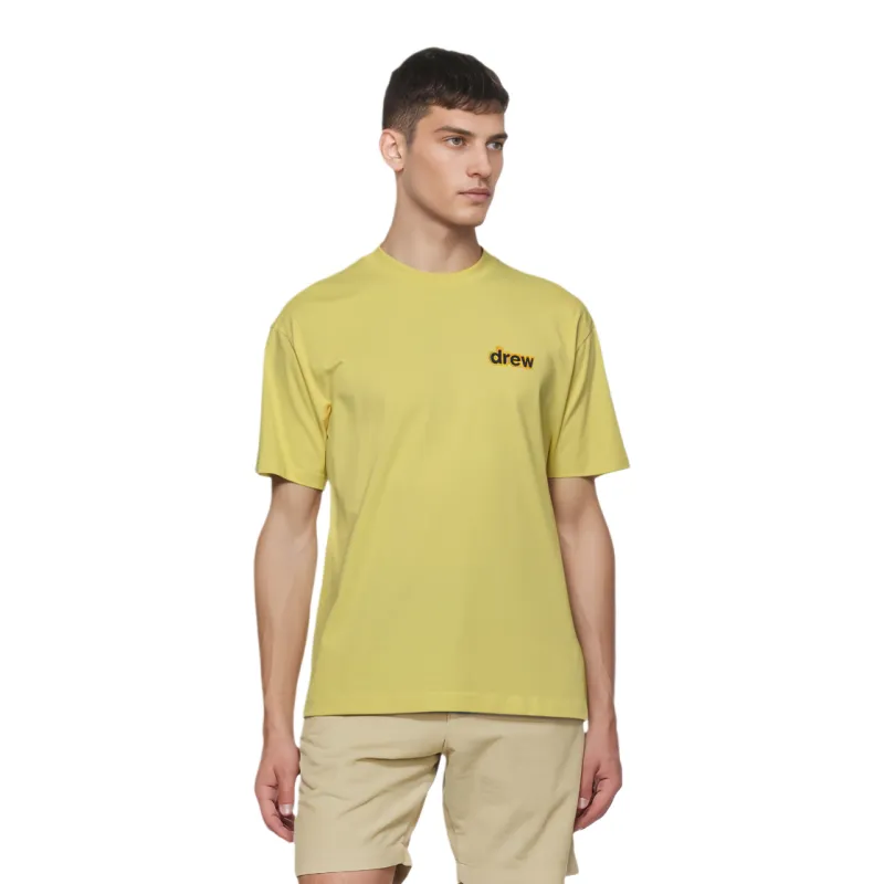Drew House Dinosaur Series T Shirts Men Light Yellow-2