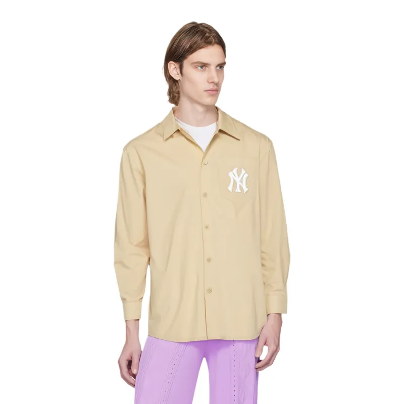 MLB SS24 New York Yankees Shirt Unisex Apricot-2