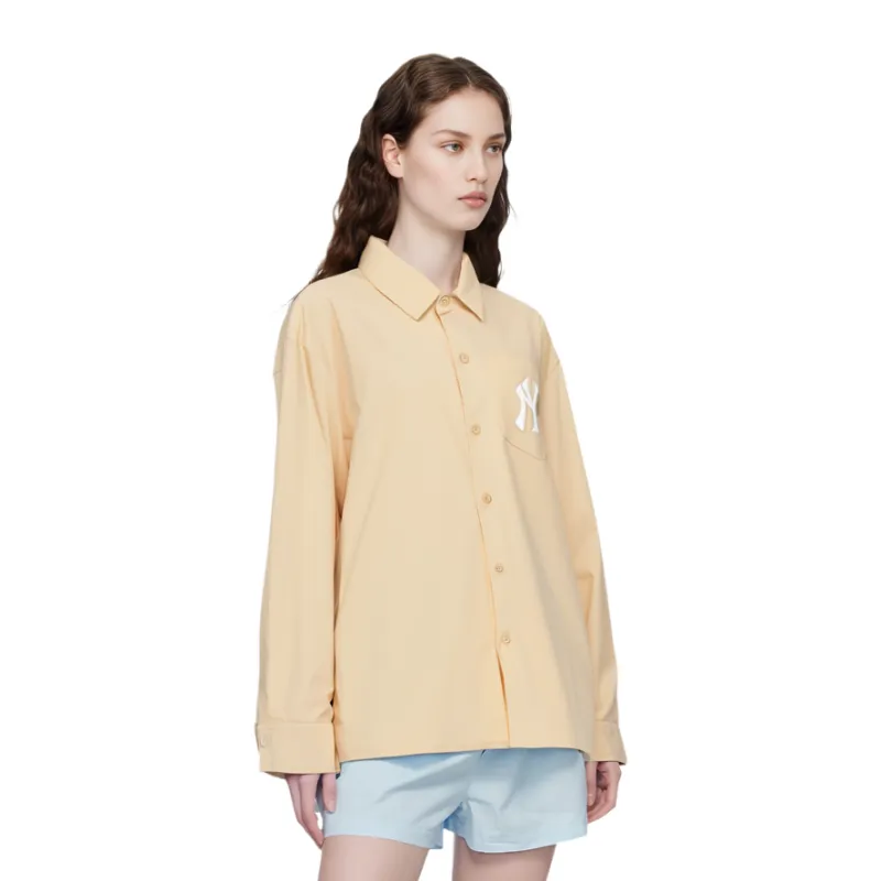 MLB SS24 New York Yankees Shirt Unisex Apricot-3