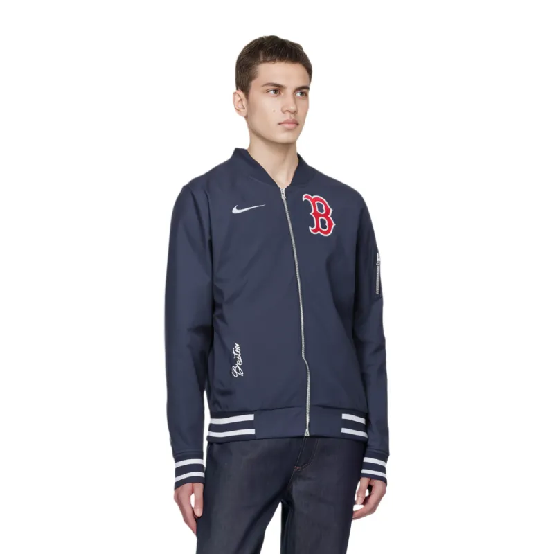 Nike Boston Red Sox Authentic Collection Men's Nike Mlb Full-Zip Bomber Jacket-2