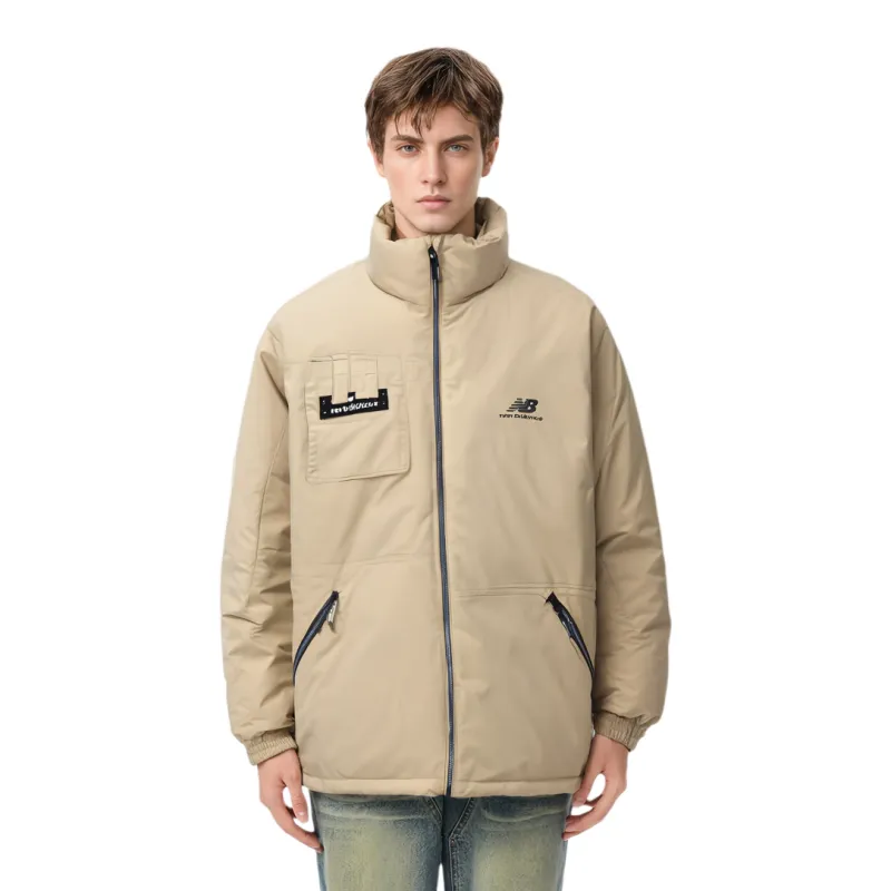 New Balance Down Jacket Men's Beige-1