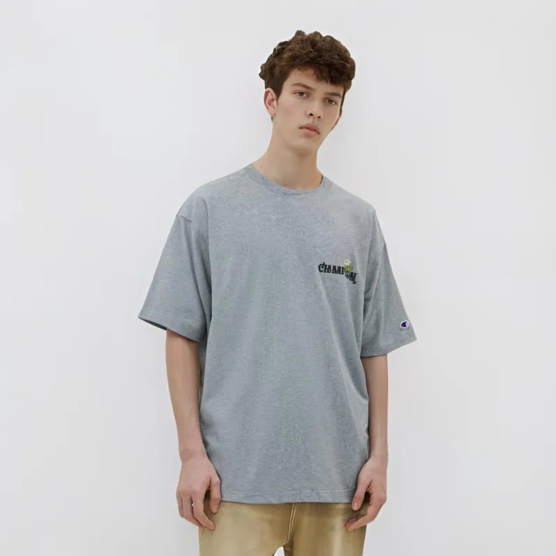 Champion Yusuke Komori Collaboration Model T-Shirts Unisex Gray-2