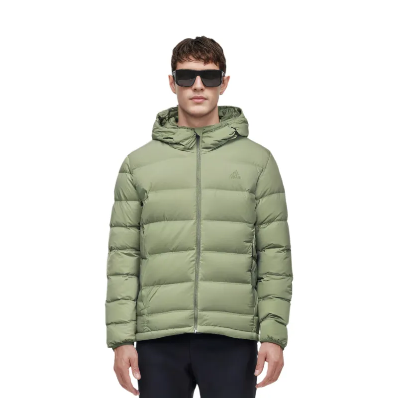 Adidas HELIONIC S HO J Down Jacket Men's Green-2