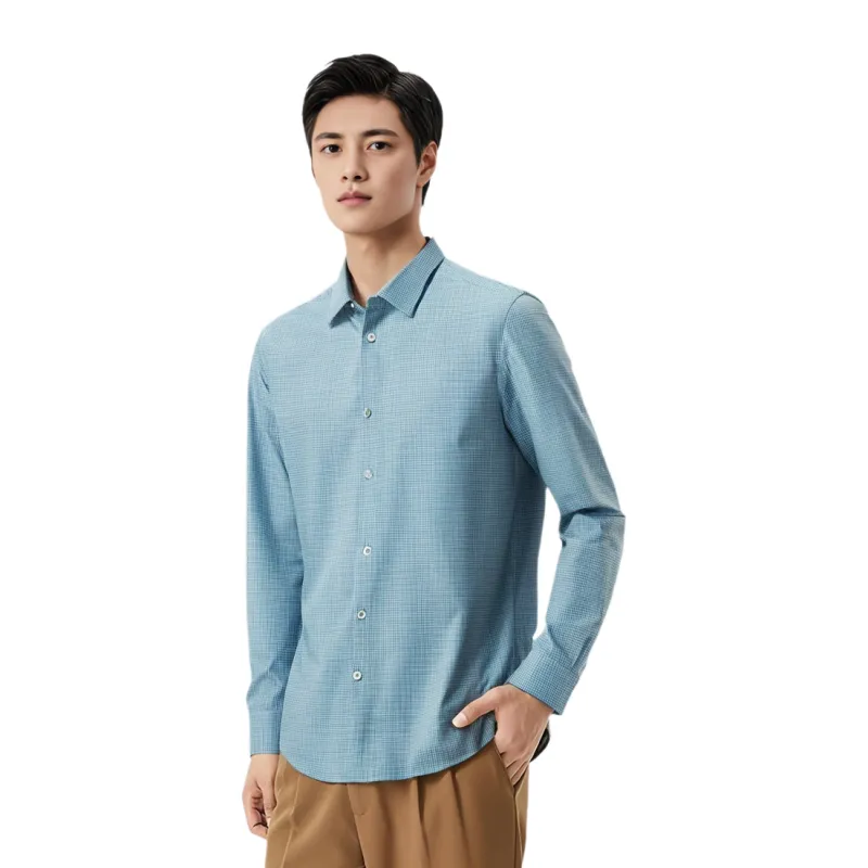 Montagut Shirt Men's Dusty Blue-1