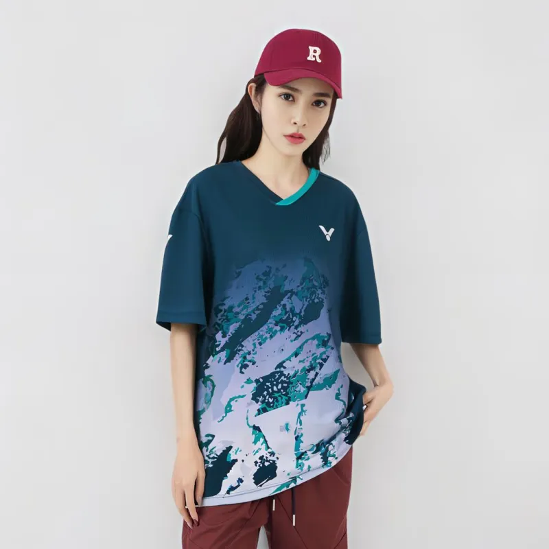 VICTOR T Shirt Unisex Denim Blue-4