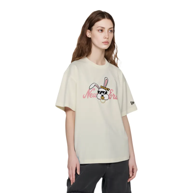 New Era T Shirts Unisex Ivory White-2