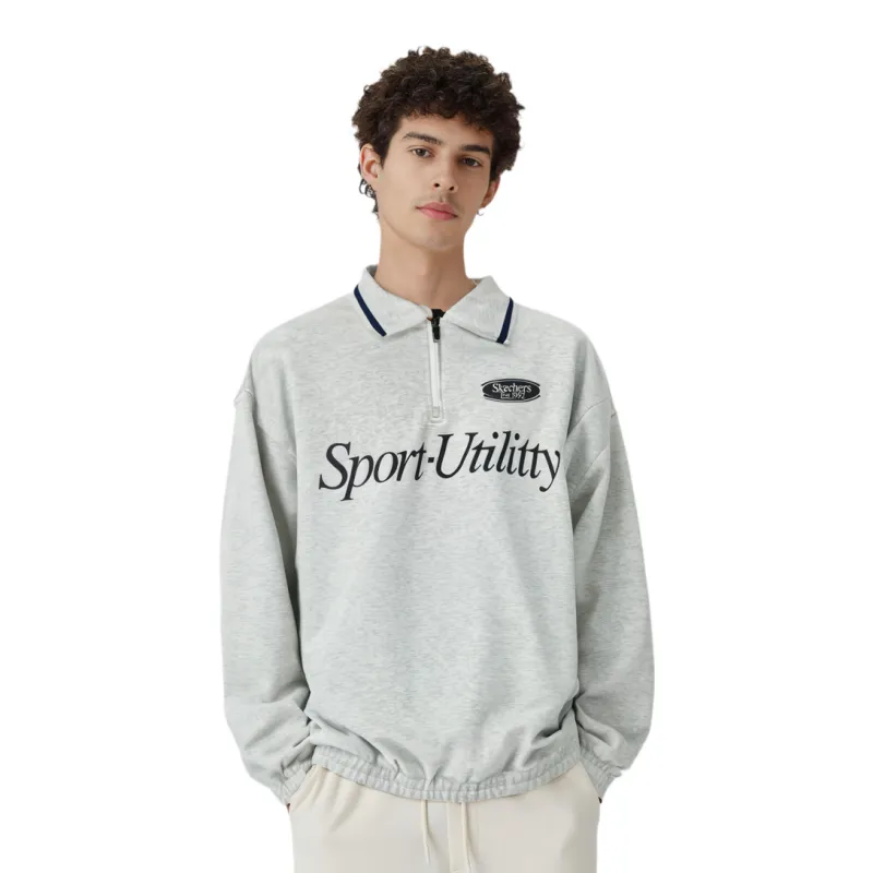 Skechers Colorful Sweatshirt Unisex Light Heather Gray-2