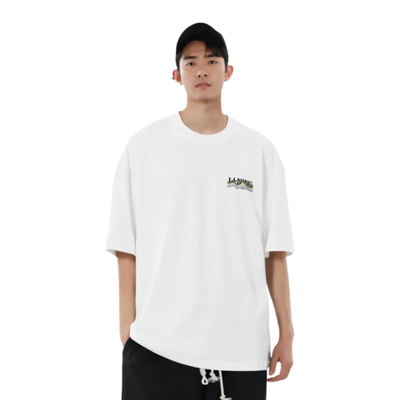 LiNing Sports Trend Series T Shirt Men's Ivory-2